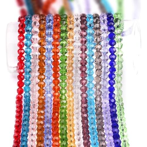 6/8/10/12MM Austria Green Faceted Ball Beads Women Diy Accessories for Jewelry Makging Spacer Crystal Glass Beads Wholesale