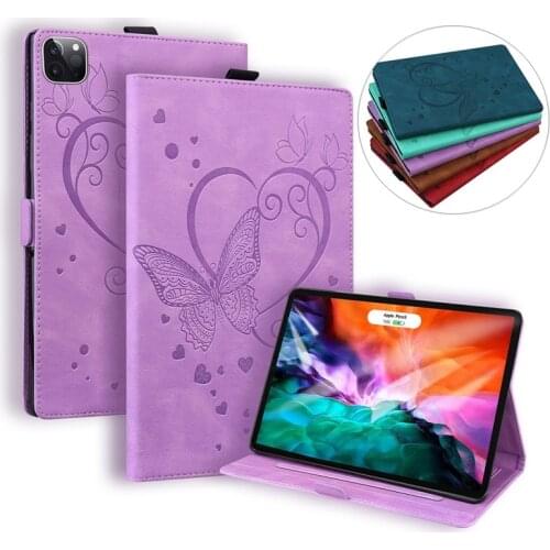 Tablet Cover for iPad Air 4 Case 10.9'' 2020 4th Gen Embossing Butterfly for iPad Pro 11 3th 2021 2020 2018 Case Coque Funda