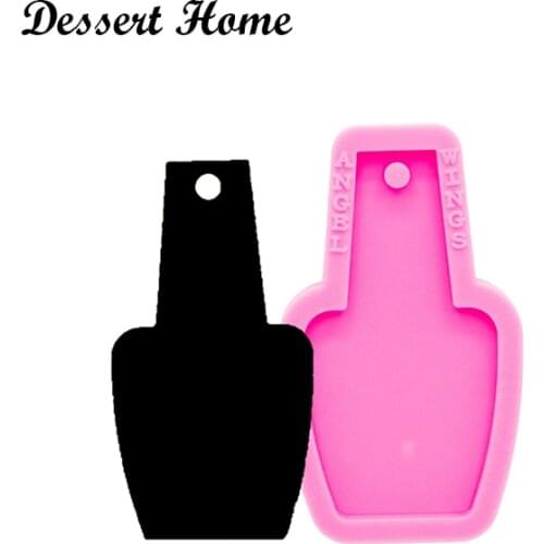 DY0343 Shiny NAIL POLISH Bottle Mold, Resin Craft, Silicone Mould for Epoxy Resin, Keychain Molds, DIY Resin jewellery making