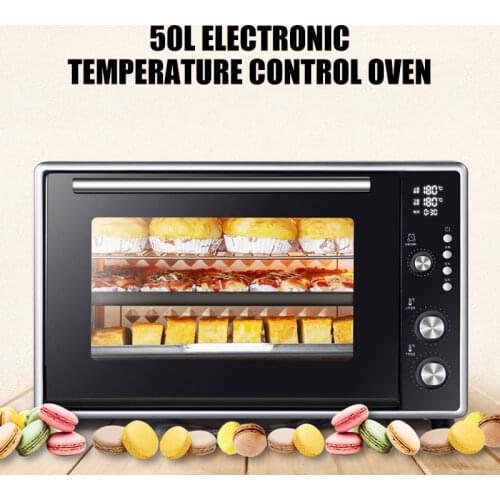 Multifunction Household Electric Oven 50L Big Capacity Home Baking Machine Cake Pizza Bread Oven Baker Kitchen Appliances F50