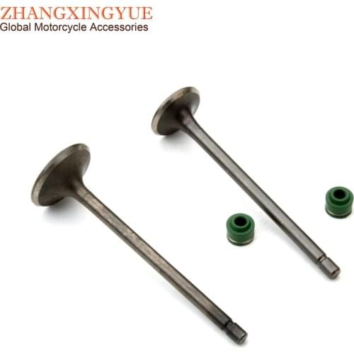 Motorcycle 2PC Intake And Exhaust Valves For Honda CG110 CG125 CB125J CB125S XL125 14711-383-000 14721383000 4-Stroke Engine