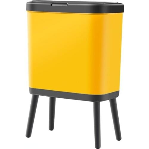 Large capacity kitchen trash can, household large toilet, toilet with cover, bending free wastebasket