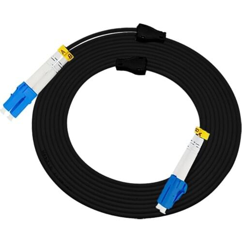 164FT Outdoor Armored 50Meters LC-LC Duplex 9/125 OS1 3.0mm Singlemode Fiber Optic Cable Patch Cord Jumper LC TO LC LC/PC-LC/PC