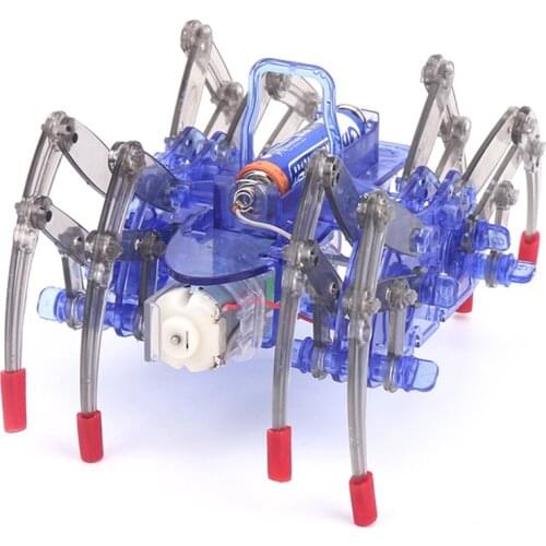New funny Diy Electric Spider Robot puzzle toy Electric Crawling Animal Science Toy Model electronic pet Gifts for children
