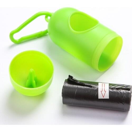 Newly Pet Garbage Bag Storage Box Case Clean Waste Stool Carrier Holder Durable Pill Shape
