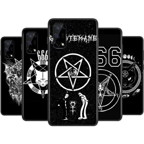 Pentagram 666 Demonic For OPPO A5 A9 A11X A1K A12 A12E A31 A32 A52 A53 A72 A73 A93 A94 AX7 Pro Soft Phone Case