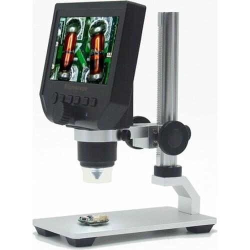 1x- 600x Portable 3.6MP Digital Electronic Microscope 4.3" LCD VGA Microscopio Pcb Motherboard Repair Endoscope Magnifier Camera