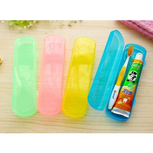 Portable Toothbrush Toothpaste Storage Rectangular Case/Holder / Box for Traveling Camping Organizer Box Travel Outdoor Storage
