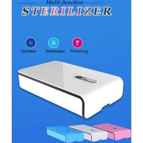 Portable Ultrasonic Phone Sterilizer Box Personal Esterisador Sanitizer Disinfection Cabinet UV Sterilization Lamp USB Sterilizi