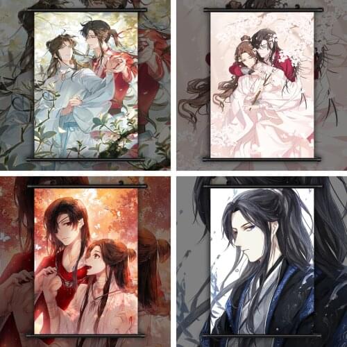 WTQ Tian Guan Ci Fu/Hua Cheng /Xie Lian /Anime Manga Retro Poster Canvas Painting Anime Posters Wall Art Picture Home Decor