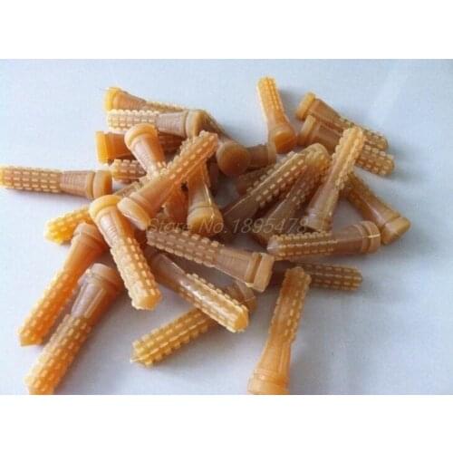 500 Pcs 9.5 Cm Poultry Plucking Fingers Hair Removal Machine Glue Stick Chicken Plucker Beef Tendon Material Corn Rod