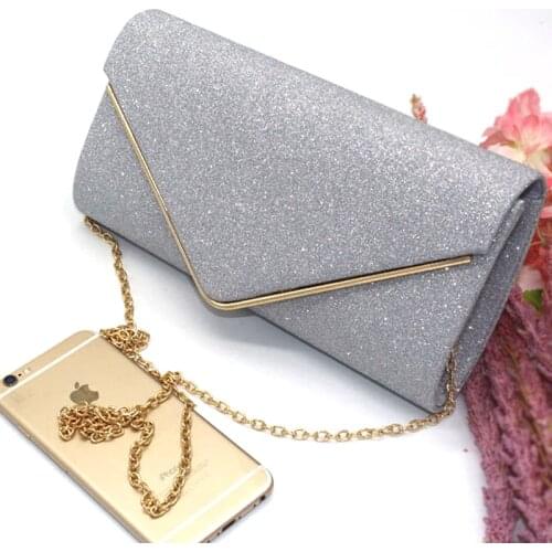Woman Evening Bag Womens Diamond Rhinestone Clutch Crystal Day Clutch Wallet Wedding Purse Party Banquet Hand Bags Black Silver