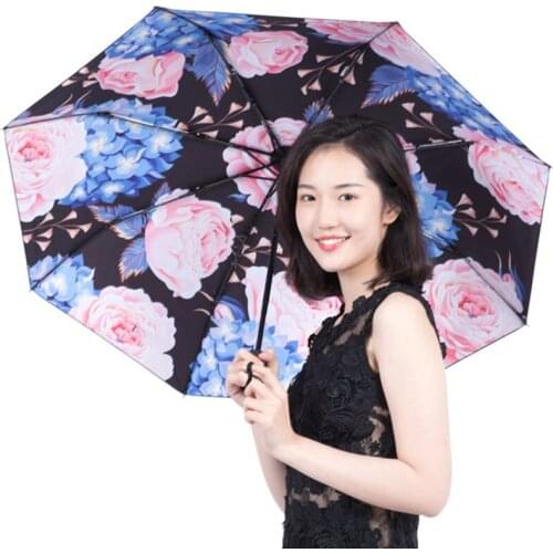 YADA Brand Vintage flowers Umbrella For Women Folding Princess Umbrellas Floral Waterproof Umbrella Parasol Parapluie YS200039