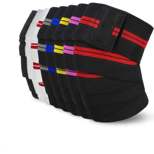 1PCS Fitness Pressurized Straps Gym Weight Lifting Leg Knee Compression Training Wraps Elastic Bandages