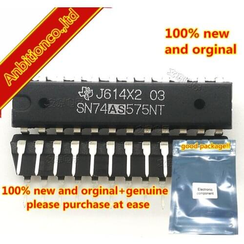 10pcs 100% new original 74AS575NT OCTAL D-TYPE EDGE-TRIGGERED FLIP-FLOPS WITH 3-STATE OUTPUTS in stock