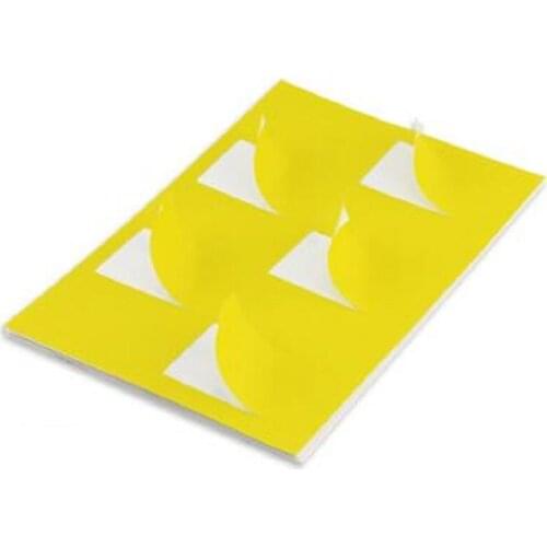 50 Sheet Yellow A4 210mmx297mm matte Printer paper white self adhesive sticker paper for office For Laser Inkjet Printer