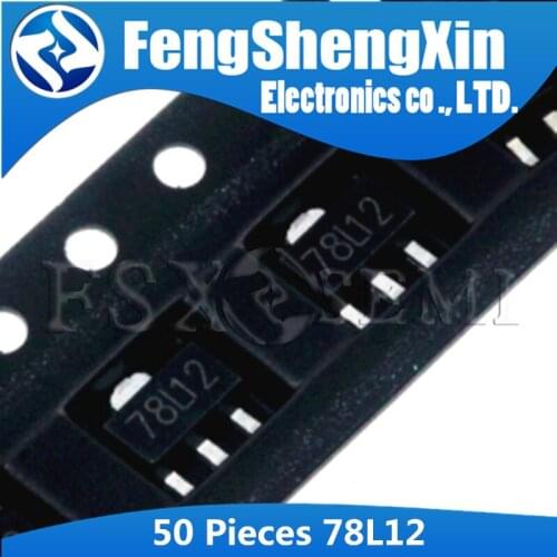 50pcs/lot 78L12 SOT-89 SMD 12V SOT89 SOT three-terminal regulator