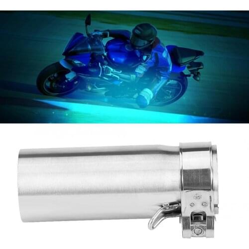 51mm Motorcycle Slip On Exhaust Middle Link Pipe Adapter Connector for Yamaha YZF-R6 2006 2007 2008 2009 2010 2011 2012 20132014