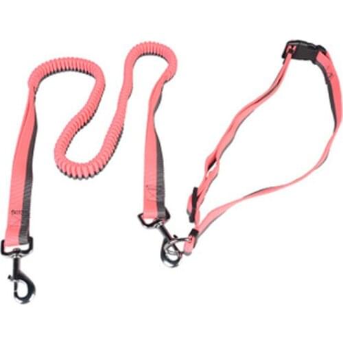7PCS / LOT Nylon Noctilucent Running Buffer Belt Pet Leash Dog Leash Walking Dog Training Rope