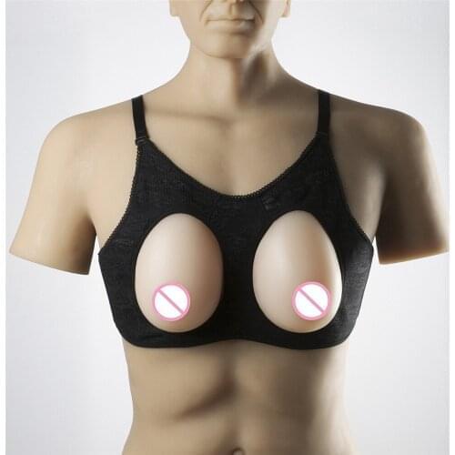 800g/pair Breast Forms Fake Boobs Artificial Breast silicone breast prosthesis Crossdresser Drag Queen Shemale Transgender