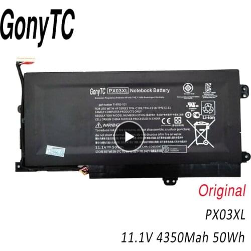 GONYTC PX03XL Laptop Battery for HP ENVY M6 M6-K M6-k015dx M6-1101sg M6-1105DX M6-1215TX M6-1225 TPN-C109 TPN-C110 TPN-C111