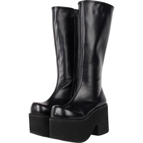 Angelic imprint mori girl Women punk motorcycle boots lady lolita Boots woman princess high trifle heels pumps platform shoes 47
