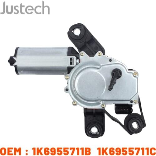 Justech Car Windscreen Wiper Motor Rear 1K6955711BC For VW Golf Plus V 5M Fit Window Cleaning 12V 4 Pins Electric Wiper Motor