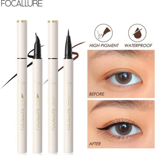 FOCALLURE Ultimate Black Liquid Eyeliner Pencil Women Waterproof Cosmetic Longlasting Black Brown Eye Liner Pen Eye Makeup TSLM2