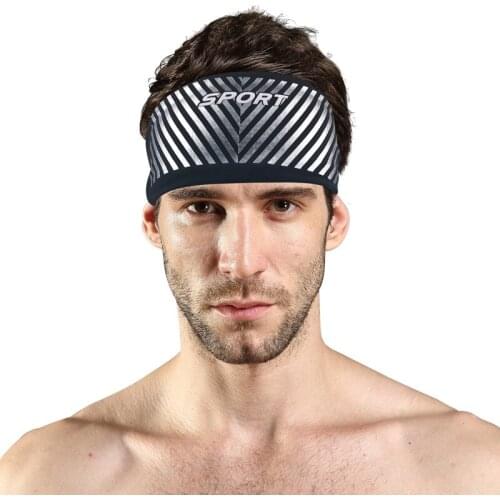 HUYIDA Headbands Sport Elastic Head Bands Yoga Men Women Wide Head Band Wrap for Stretch Gym Wide Headband Hairband Bandanas
