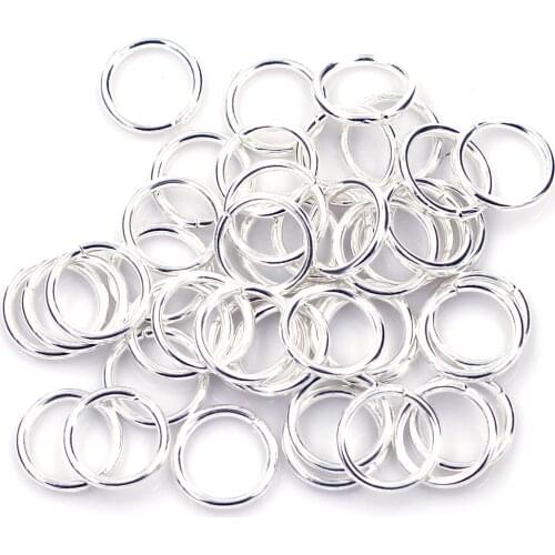 1500Pcs Open Jump Rings Round Alloy Silver Plated Jewelry DIY Findings 4x0.7mm