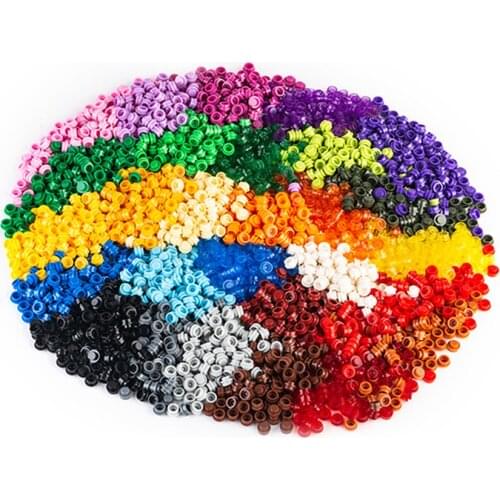 LoveBlock Plate 1x1 Round 31 Colors Building Blocks MOC Parts Toy For Pixel Art Portrait Lights Education DIY 6141 950pcs/Lot