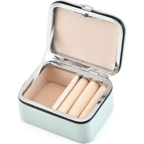Mini Portable Jewelry Box Stud Earrings Jewellery Storage Organizer