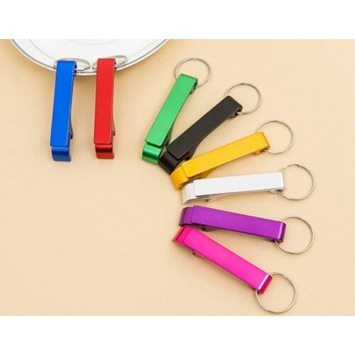 Multifunctional Corkscrew Aluminum Beer Corkscrew Logo Customized Advertising Promotion Gift Keychain gift