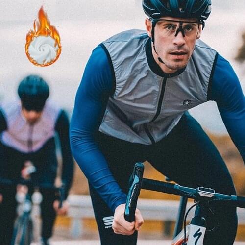 2021Team Sir Men Winter warm Cycling Jersey Sleeveless Bicycle wear Keep hot riding clothing top With Thermal Fleece