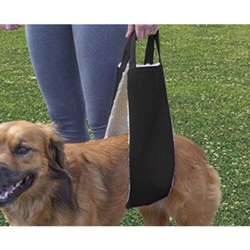 Soft Dog Lift Sling, Back Hip Support Harness, Dog Pets Rear Weak Legs Aid Band for Canine Aid Senior Injured Disabled Dogs