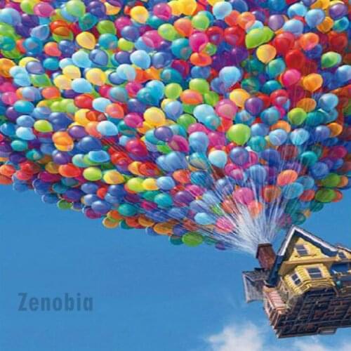 5D DIY Diamond Painting UP Fly House Balloons Sewing Rhinestone Embroidery Colorful Cross Stitch Home Decoration Art Crafts Kits