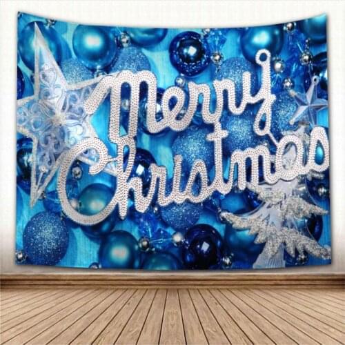 New New Year Christmas Wall Hanging Tapestry Home Party Decorative Tapestries Photo Background Cloth Table Cloth Wall Tapestry