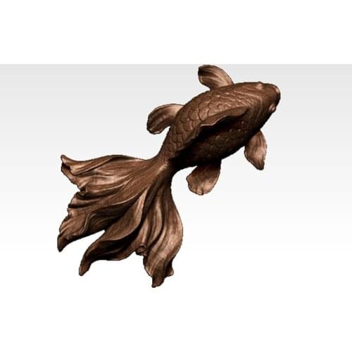 New Fish 3D model for cnc or 3D printers in STL file format Creative Home Table decoration