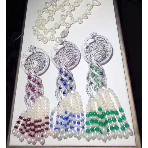 One pcs peafowl shape red green blue color pendant DIY for jewerly pendant hook clasp lock FPPj