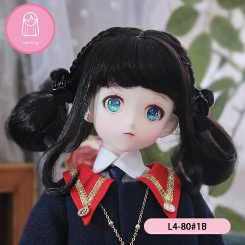 Wig For Doll BJD Wig 18-21cm Hair 1/4 high-temperature Natural wig Doll accessories MSD 1/4 bjd wig MNF