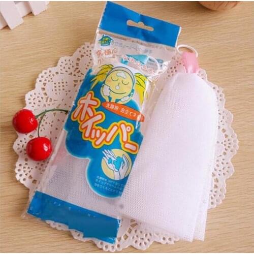 5Pcs/lot Soap Bag Foam Mesh Soaped Glove for Foaming Cleaning Bath Soap Net Bathroom Cleaning Gloves Mesh Bath Sponges