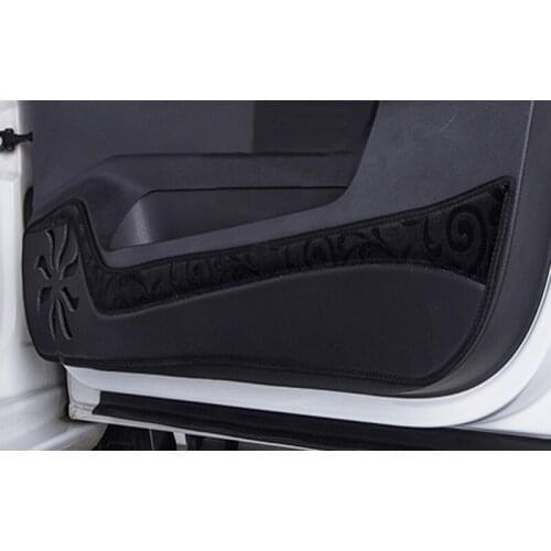 Fit For Brilliance Jin Bei Zhi Shang S30 S35 Maxuss D90 G10 SWM X3 X7 G01 SOL E20X Leather car door Anti-kick pad mats protector