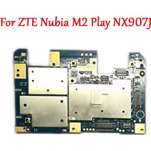 Tested Full Work Unlock Motherboard For ZTE Nubia M2 Play NX907J Mainboard Logic Circuit Electronic Panel FPC