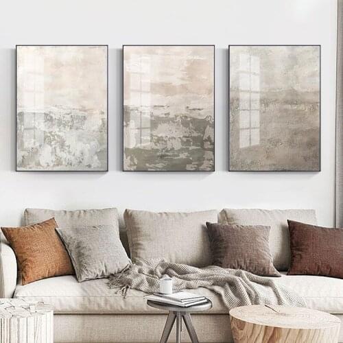 Northern Europe contracted modern abstract black and white grey porch living room mural poster print wall decoration picture