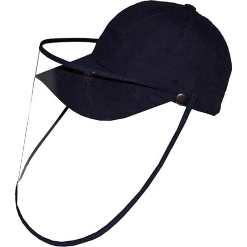 Unisex Men Women Summer Sun Hats Fishing Caps & Transparent Shield Anti-Splash Outdoor Shade Beach Running Hat Removable Cover