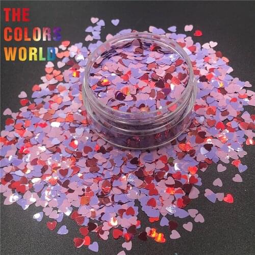 TCT-063 Valentines Day 12 Different Colors Heart Glitter For Nail Art Decoration Makeup Facepaint Valentines Day Decoration