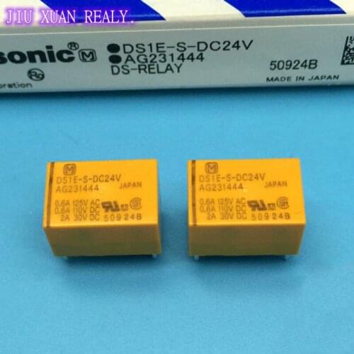 [In stock] Brand new original Relay DS1E-S-DC24V AG231444 24VDCA set of 5 pins for conversion 0.6A 125VAC