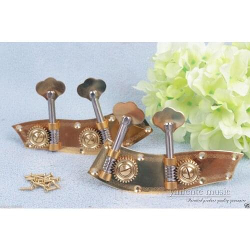 1set 1/10 1/8 Double Bass Parts Conjoined bass Peg Brass Top grade #505