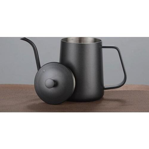 1PC Stainless Steel Long Mouth Pot Hand Wash Coffee Makers Espresso Machines Jarras Kettle Gas Termo Hervidor Jug Milk PH 007