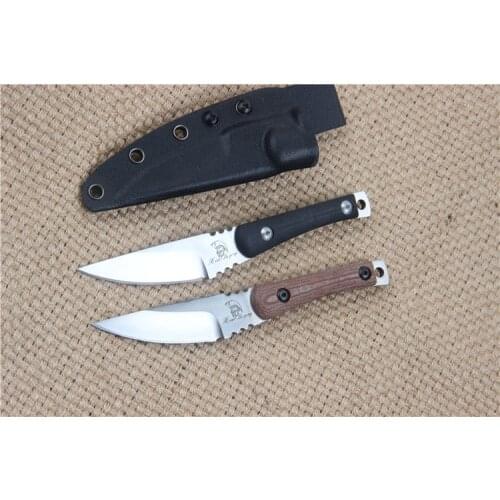 2 Style D2 Fixed blade knife 60HRC Satin blade Micata Handle Straight knife knives